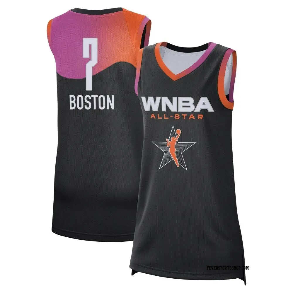 Women s Aliyah Boston 7 Game Black Indiana Fever 2024 All Star Victory Jersey